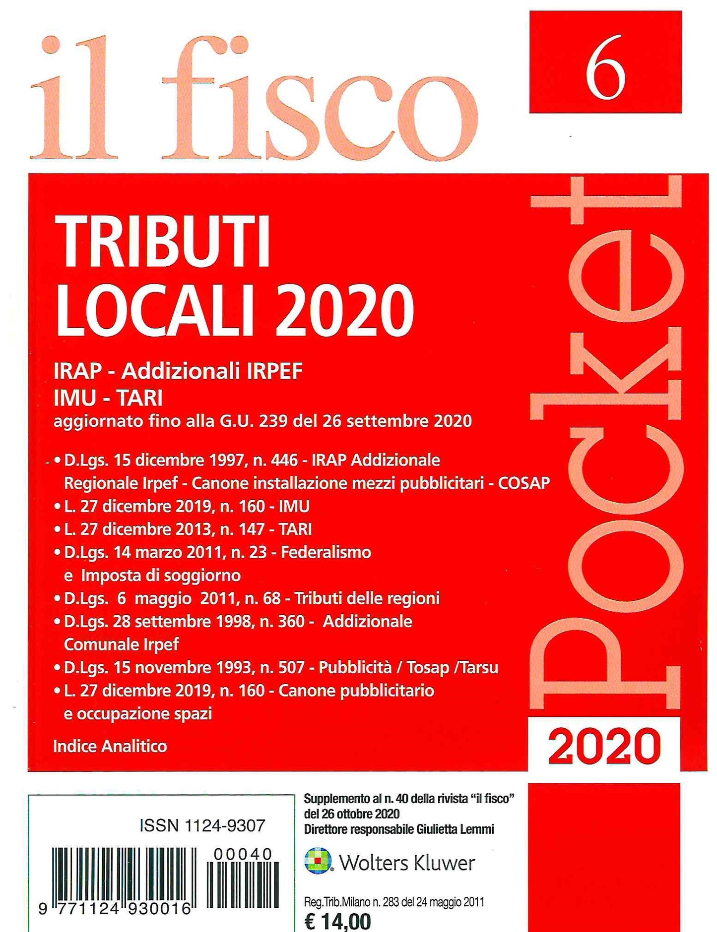 FISCO TRIBUTI LOCALI 2020 POCKET 6 -