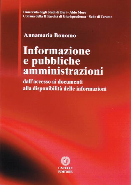 Informazione e pubbliche amministrazioni - Bonomo Annamaria
