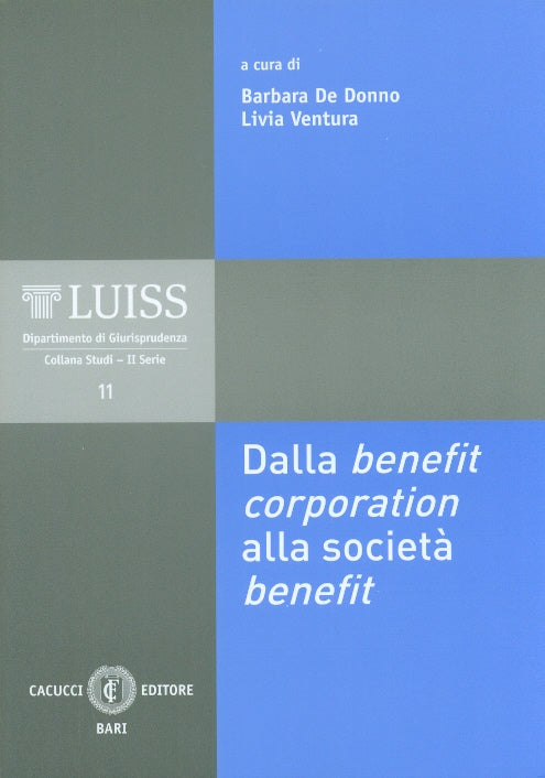 Dalla benefit corporation alla soc.benef - De Donno