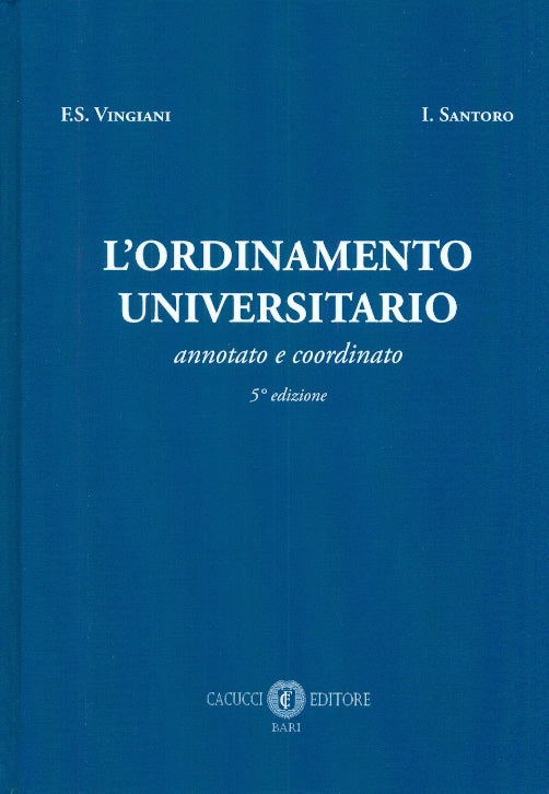 Ordinamento universitario 5ed. - Vingiani
