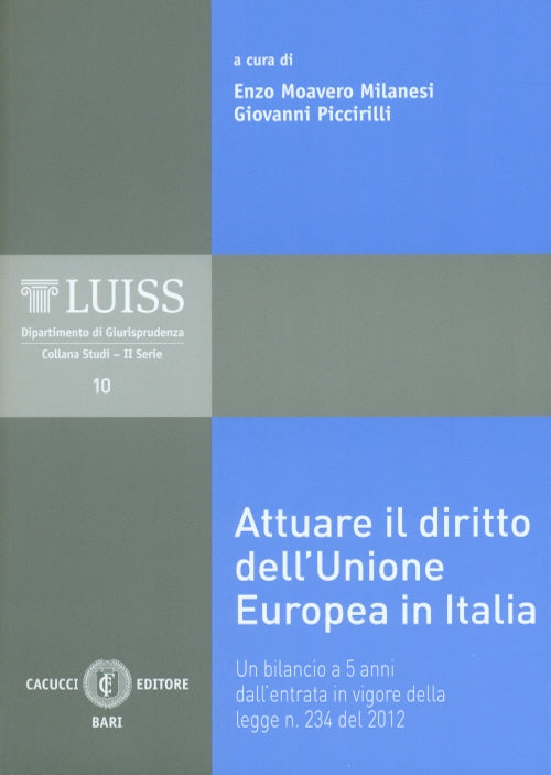 Attuare diritto unione europea in italia - Milanesi