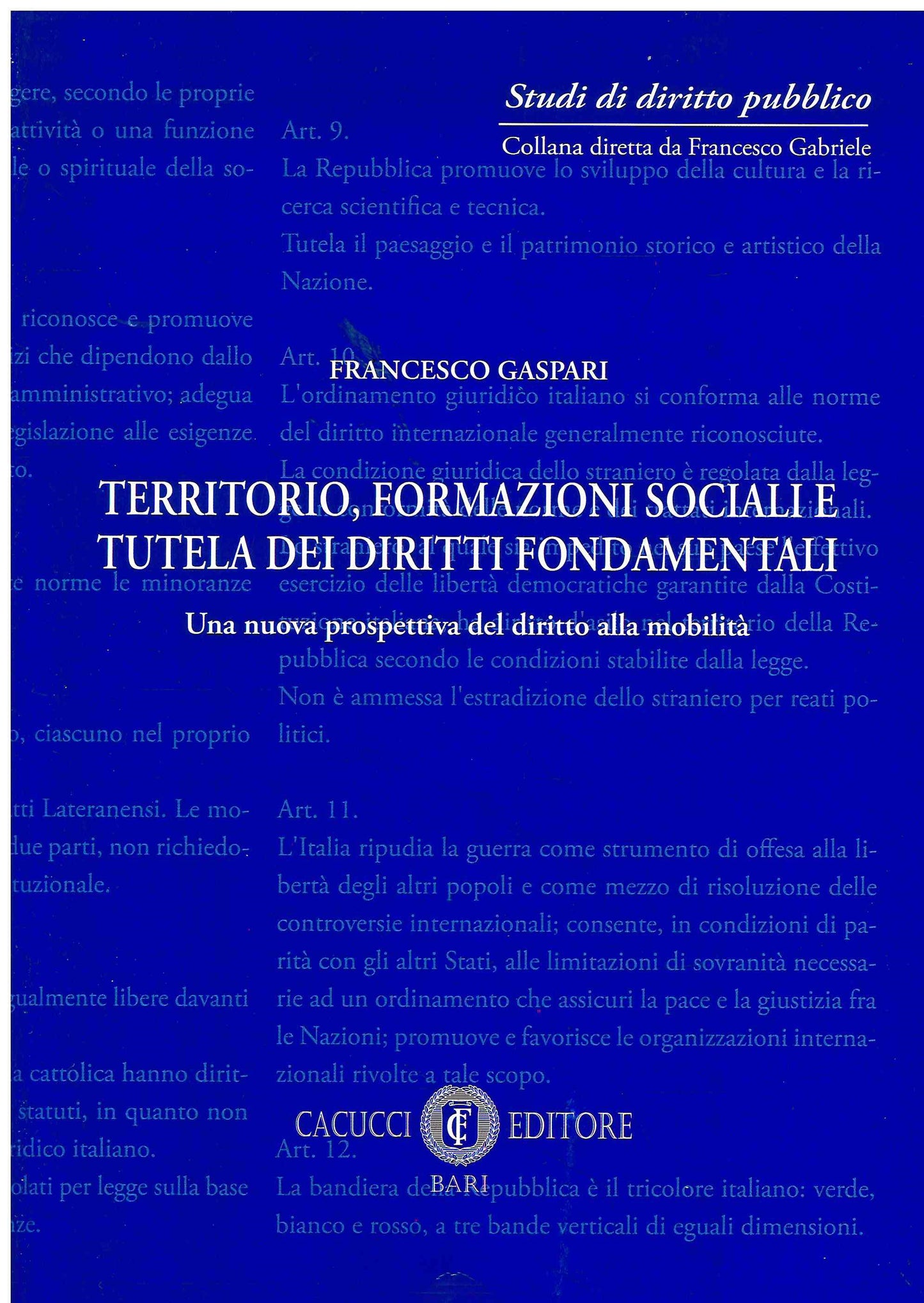 Territorio formazioni sociali tutela dir - Gaspari