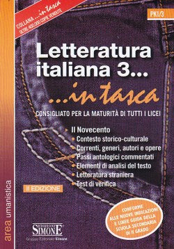 Letteratura italiana 3... in tasca -