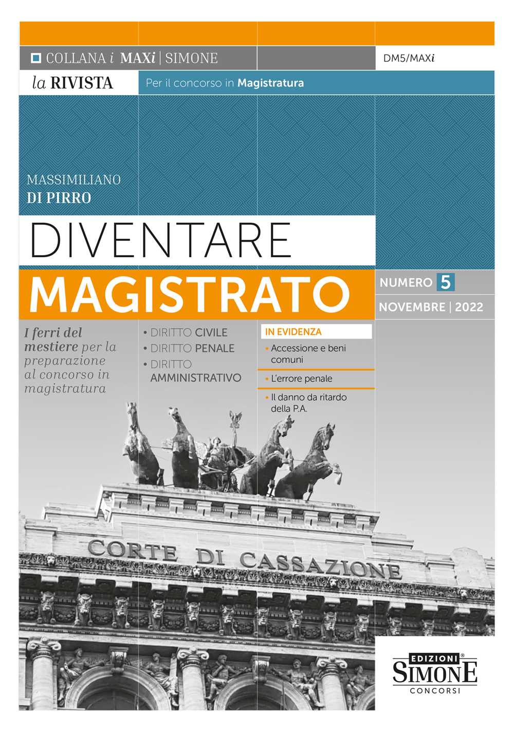 Diventare magistrato rivista 5 112022 - Di Pirro