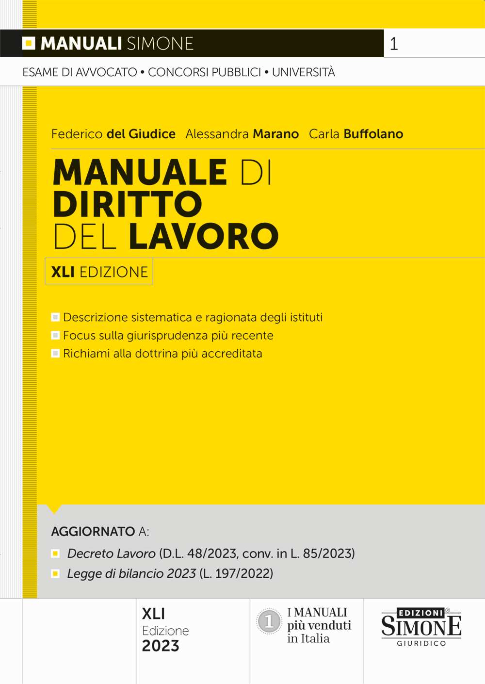 Manuale diritto del lavoro 41ed. - 1 Del Giudice
