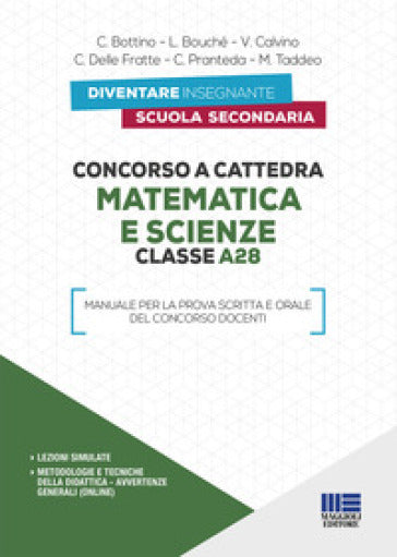 Concorso cattedra 2020 matematica A28 - Bottino
