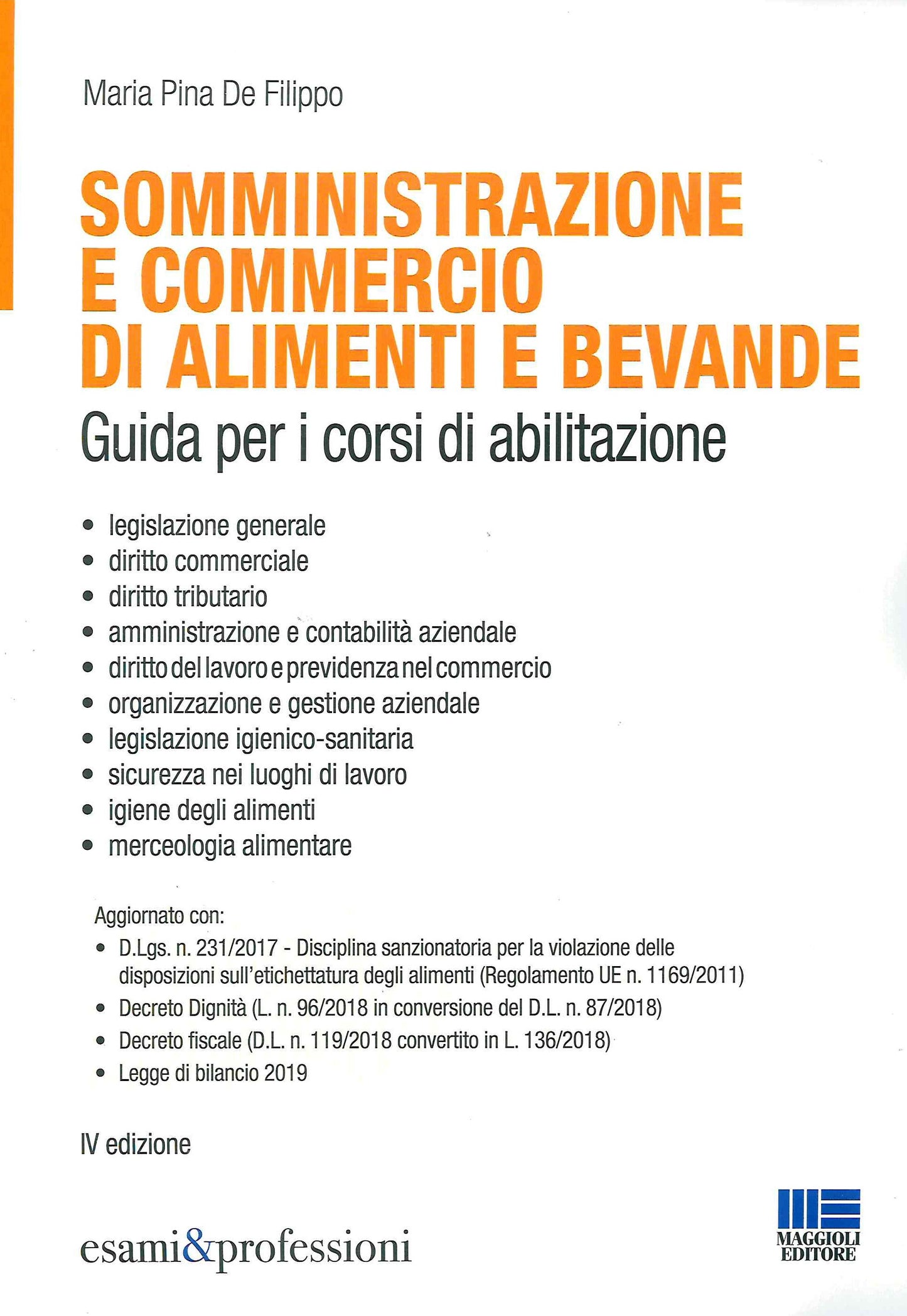 Somministrazione comm.alimenti bevande - De Filippo