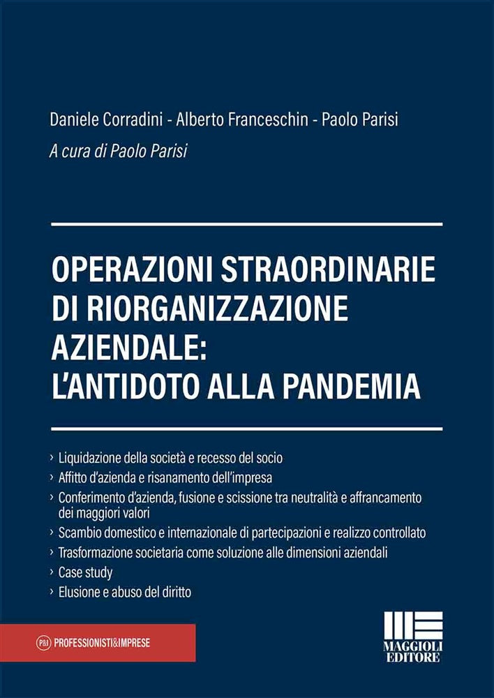 Operazioni di riorganizzazione aziendale - Parisi