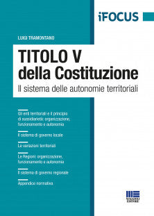 Focus titolo V della costituzione - Tramontano