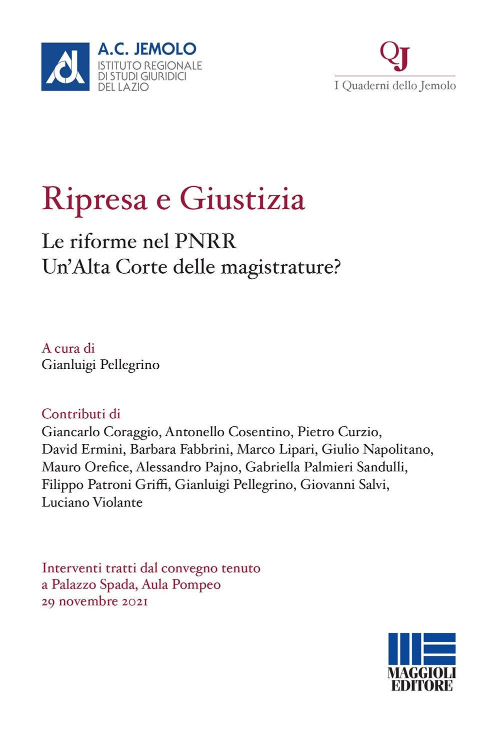 Ripresa e giustizia - Pellegrino