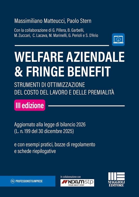 Welfare aziendale & fringe benefit. Strumenti di ottimizzazione del costo del lavoro e delle premialità - Massimiliano Matteucci, Paolo Stern