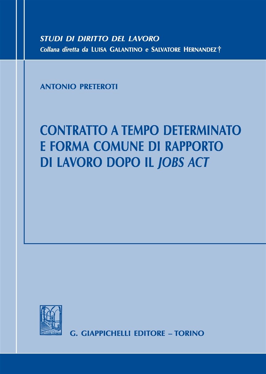 Contratto a tempo determinato forma com. - Preteroti