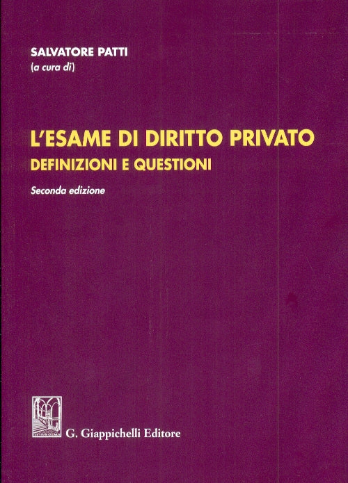 Esame di diritto privato (2 ed.) - Patti
