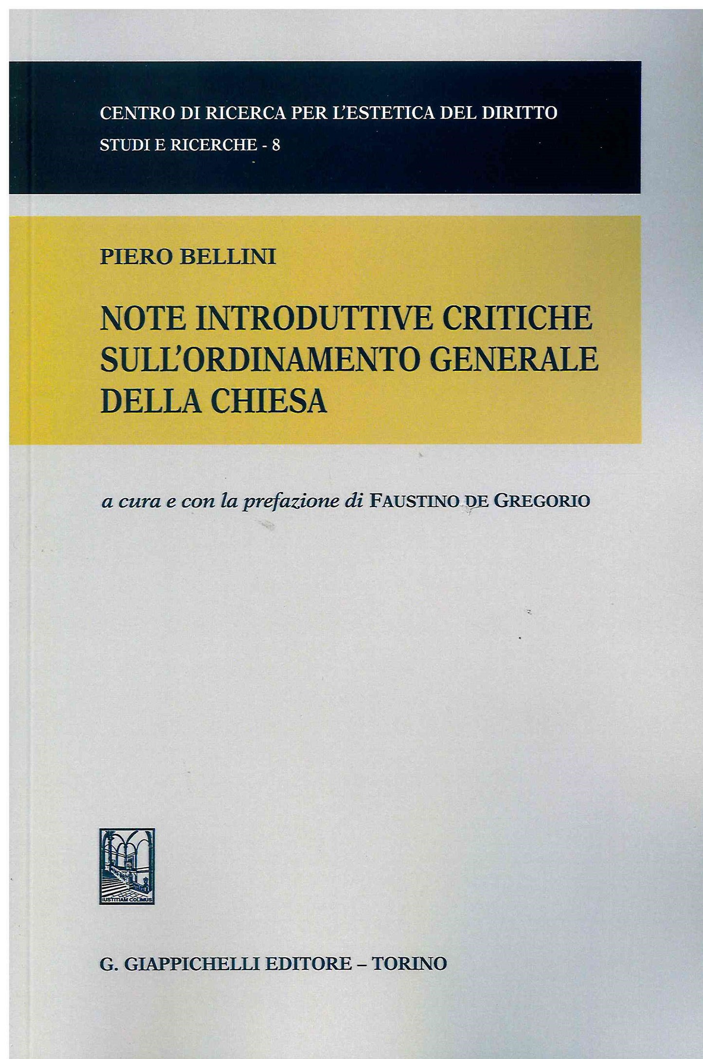 Note introduttive critiche ord.gen.chies - Bellini
