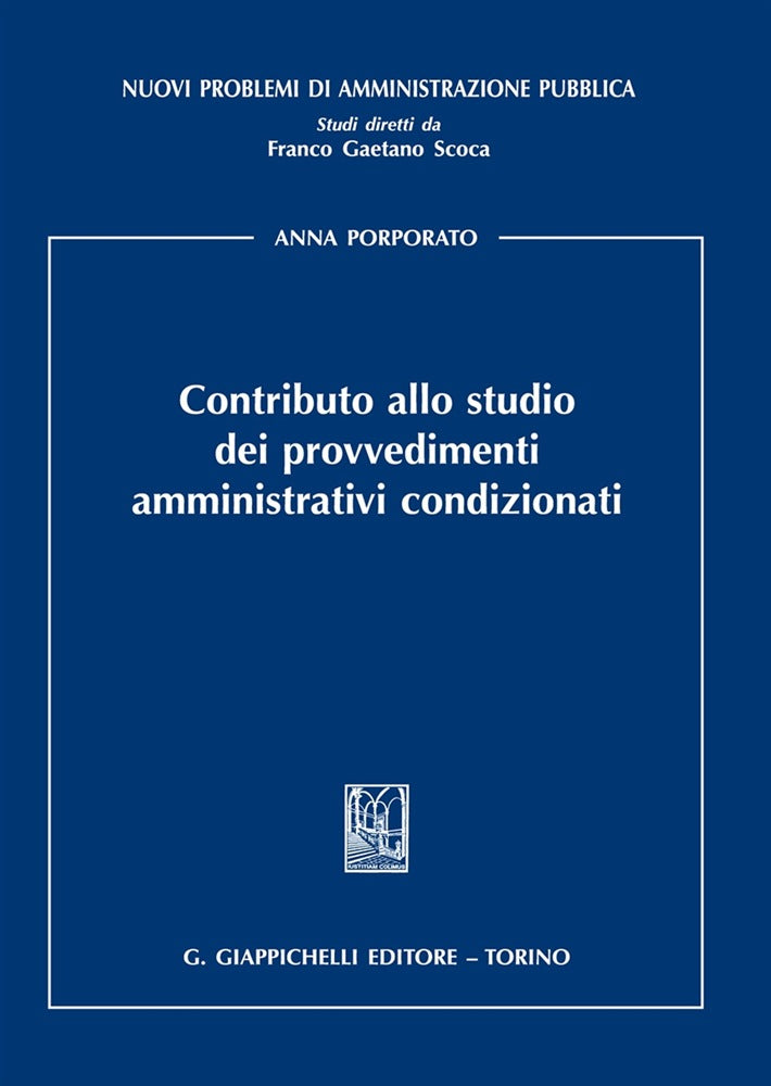 Contributo studio provvedimenti amm.vi - Porporato