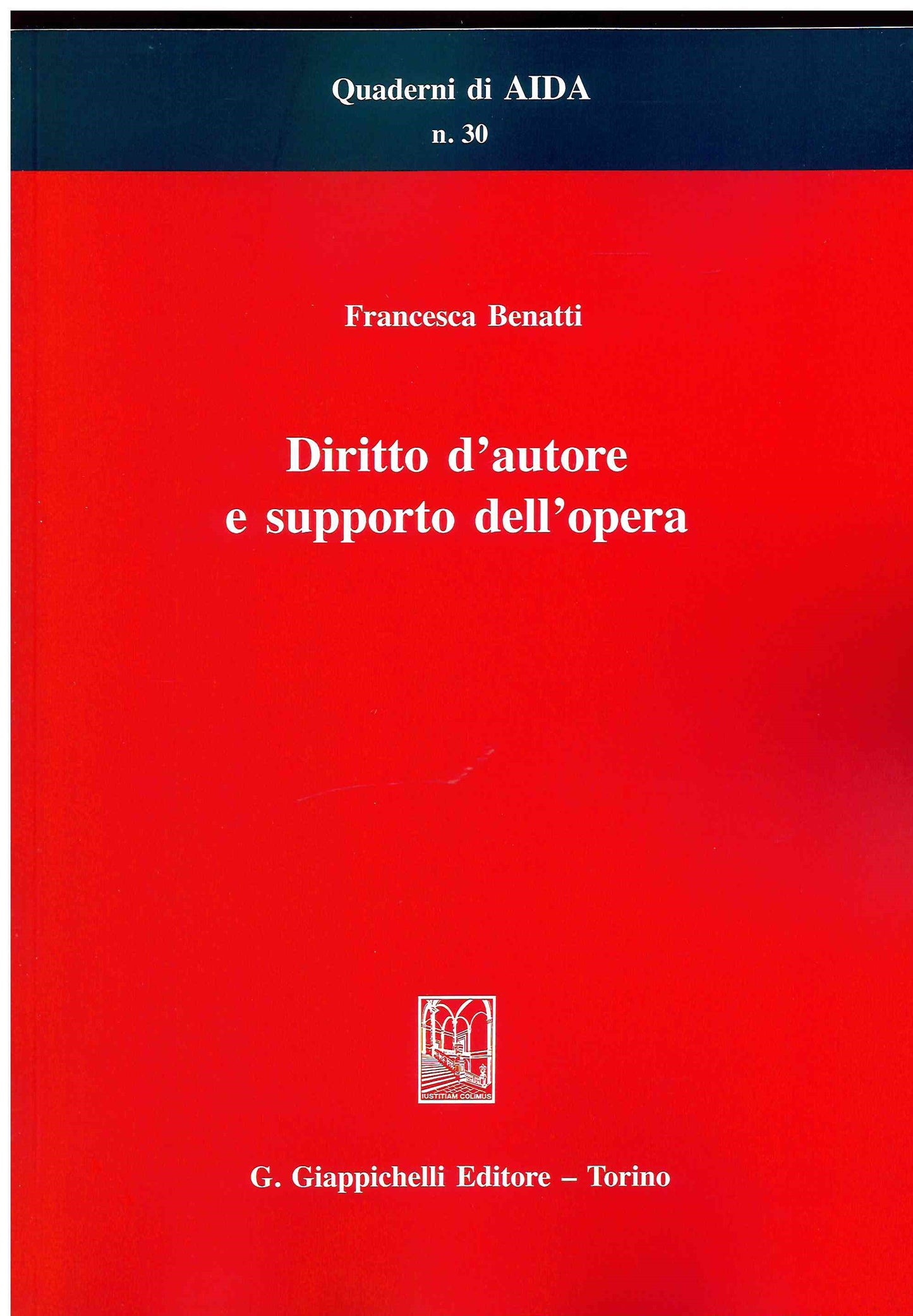 Diritto d'autore e supporto opera - Benatti