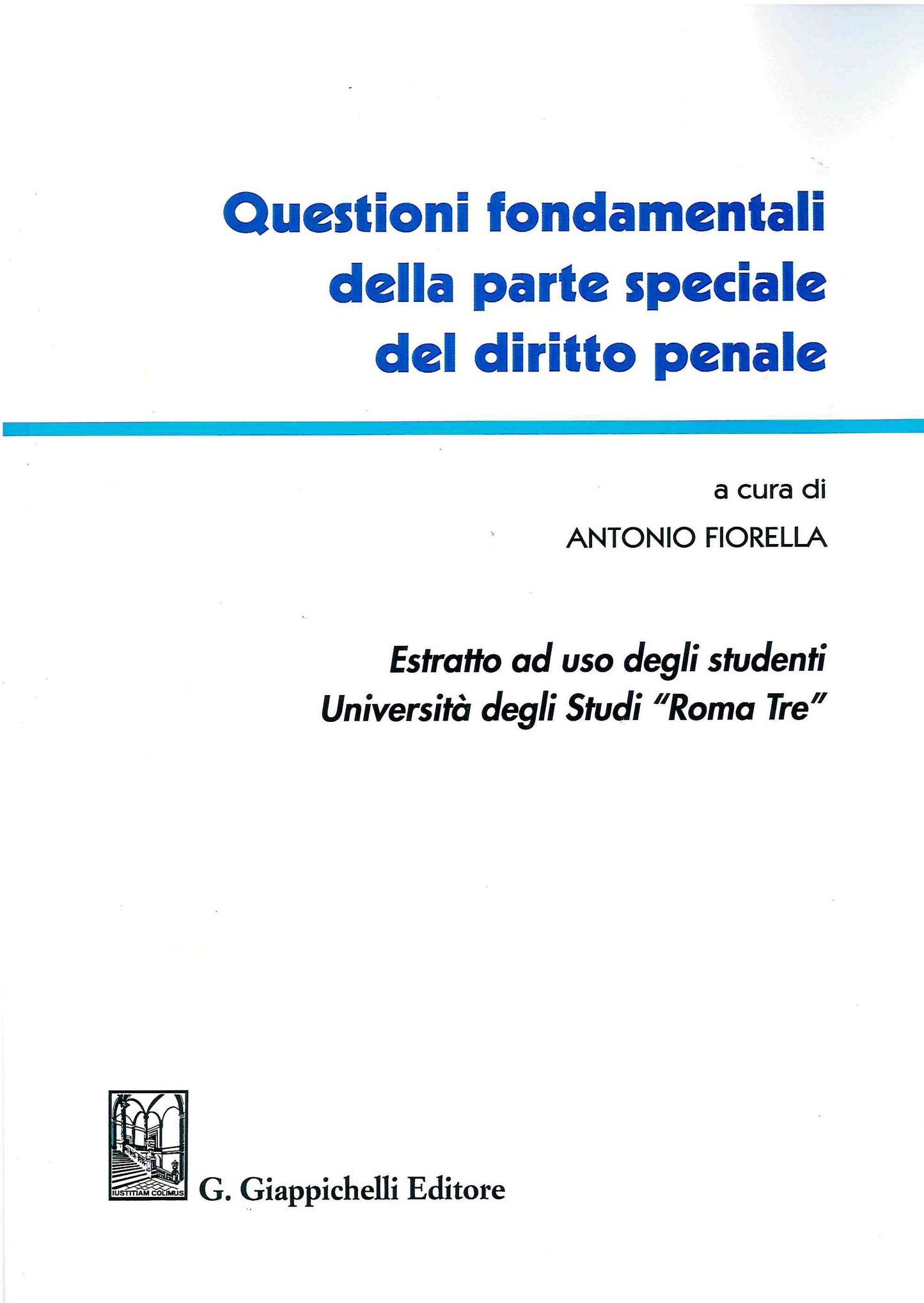 Questioni fondamentali estratto roma tre - Fiorella
