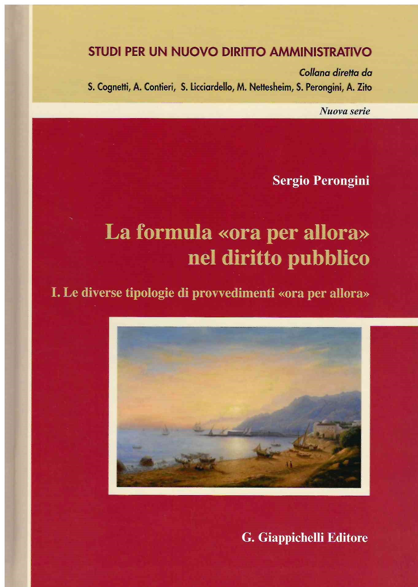 Formula ora per allora nel dir. pubb.V1 - Perongini