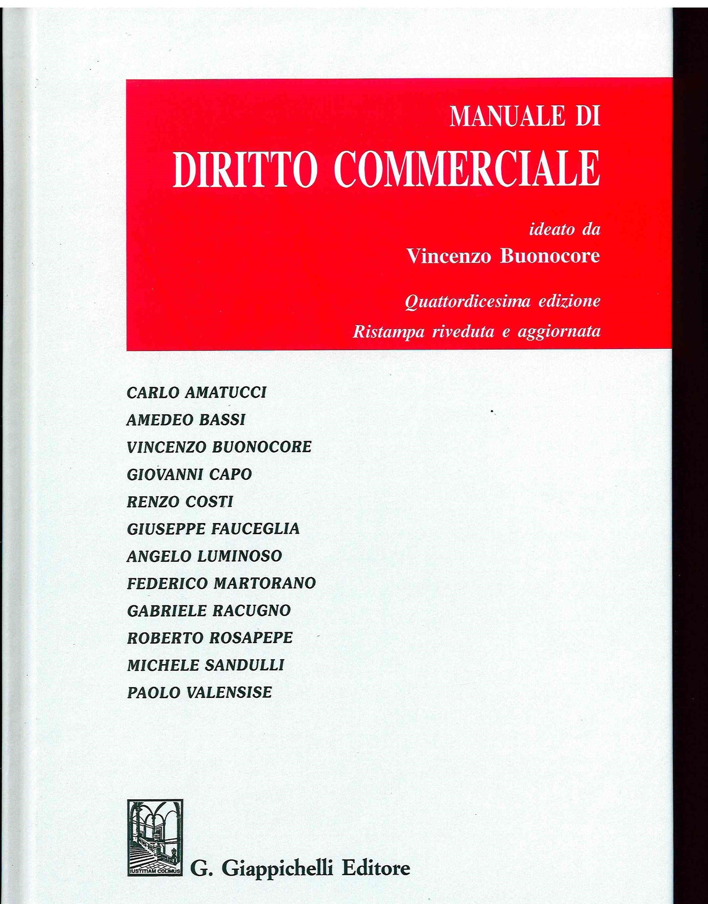 Manuale diritto commerciale 14ed.agg. - Buonocore