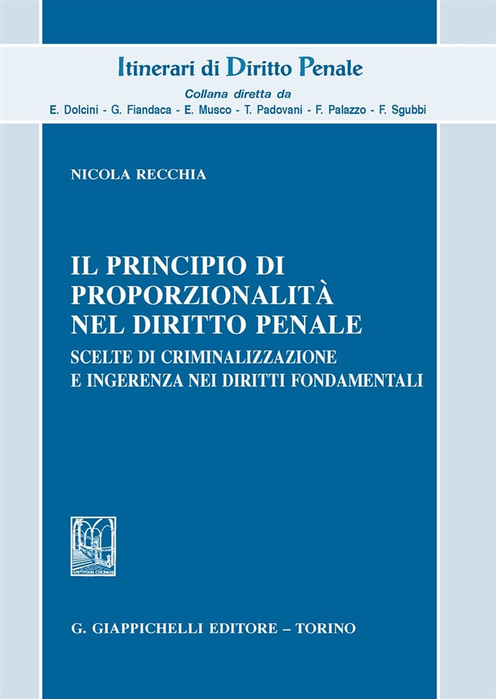 Principio proporzionalità dir.penale - Recchia