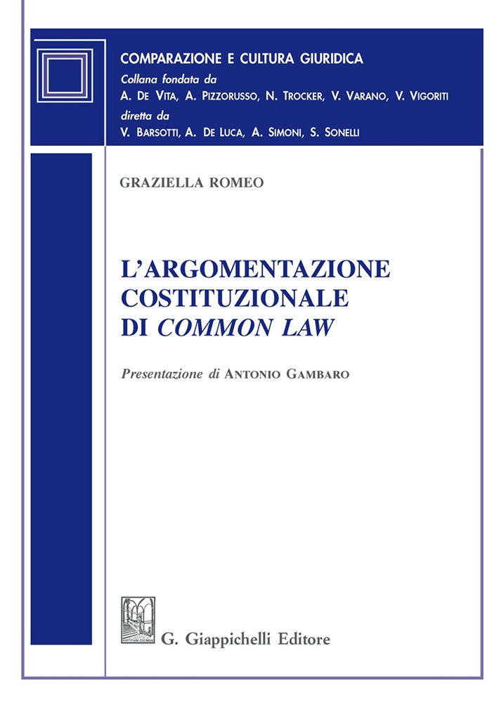 Argomentazione costituzionale common law - Romeo