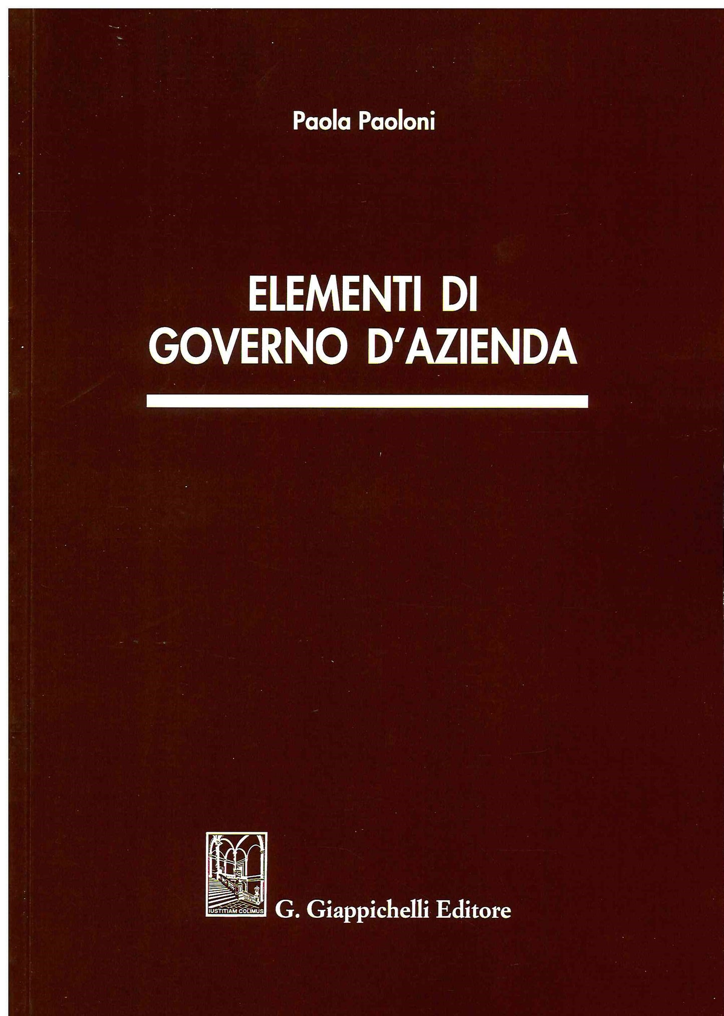 Elementi governo d'azienda - Paoloni