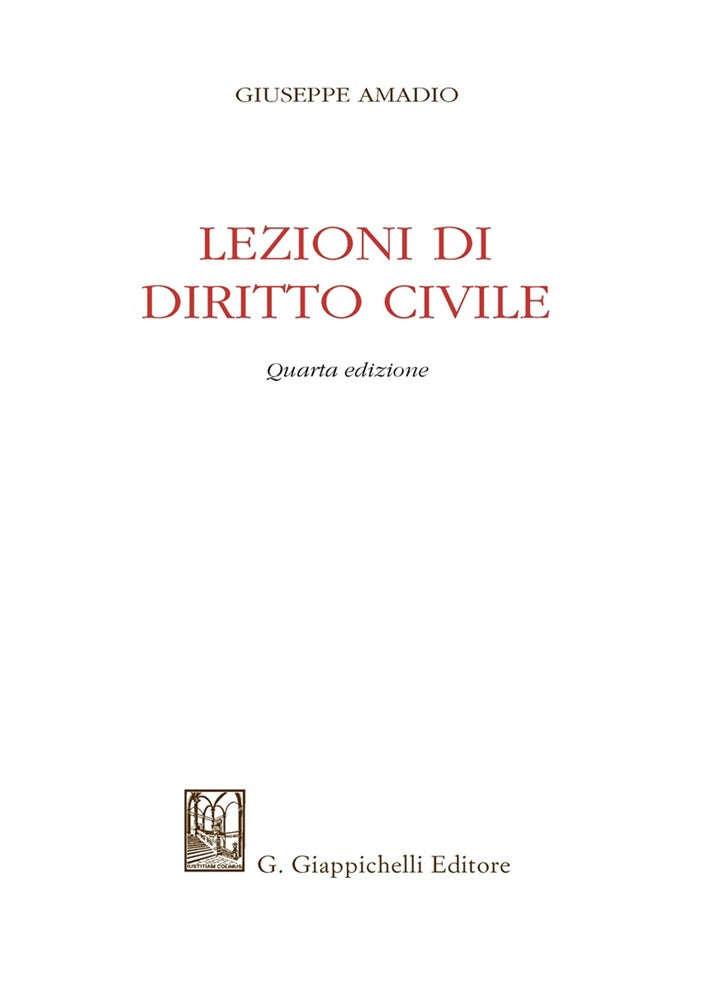 Lezioni diritto civile 4ed. - Amadio