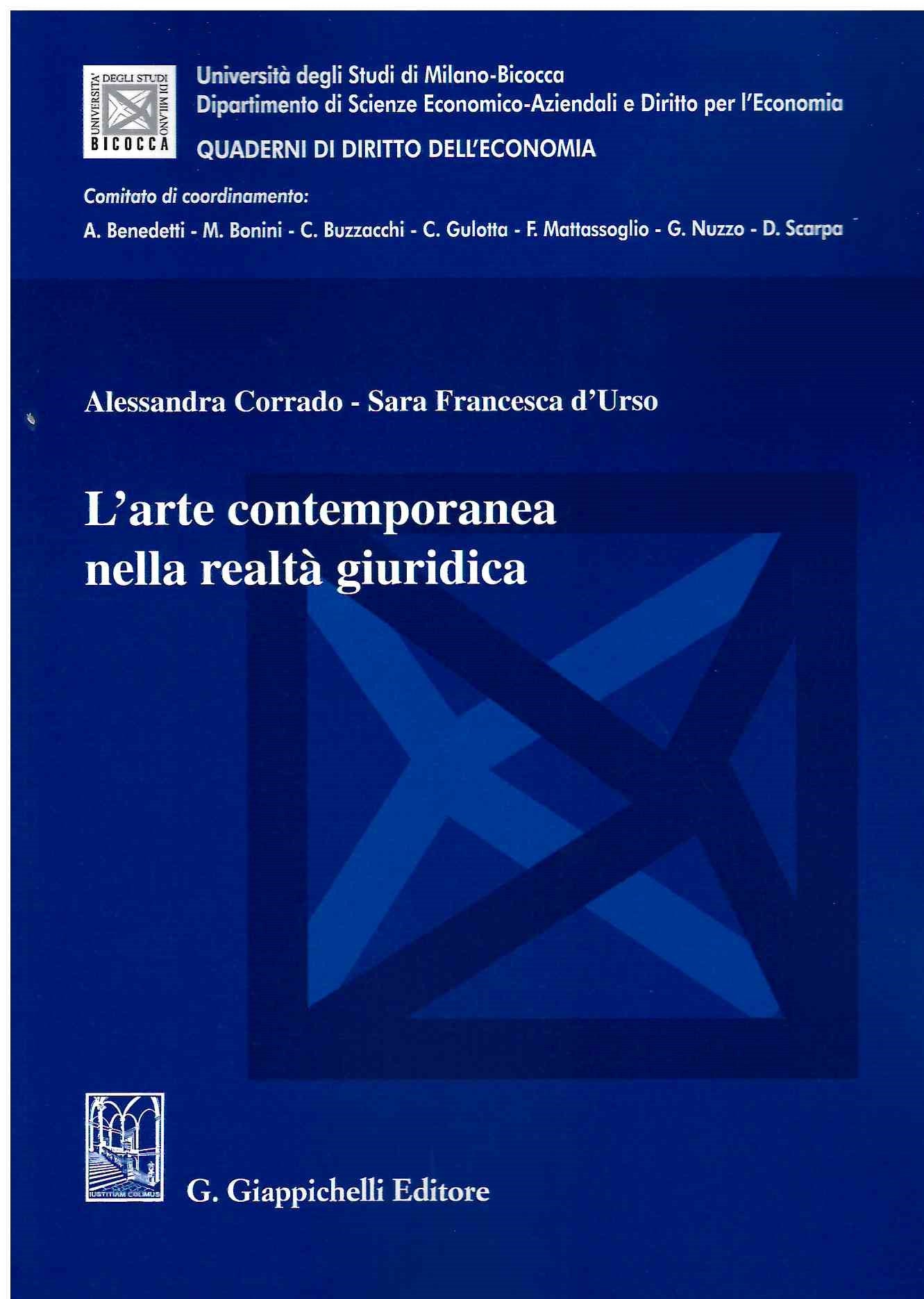 Arte contemporanea realta' giuridica - Corrado D'Urso
