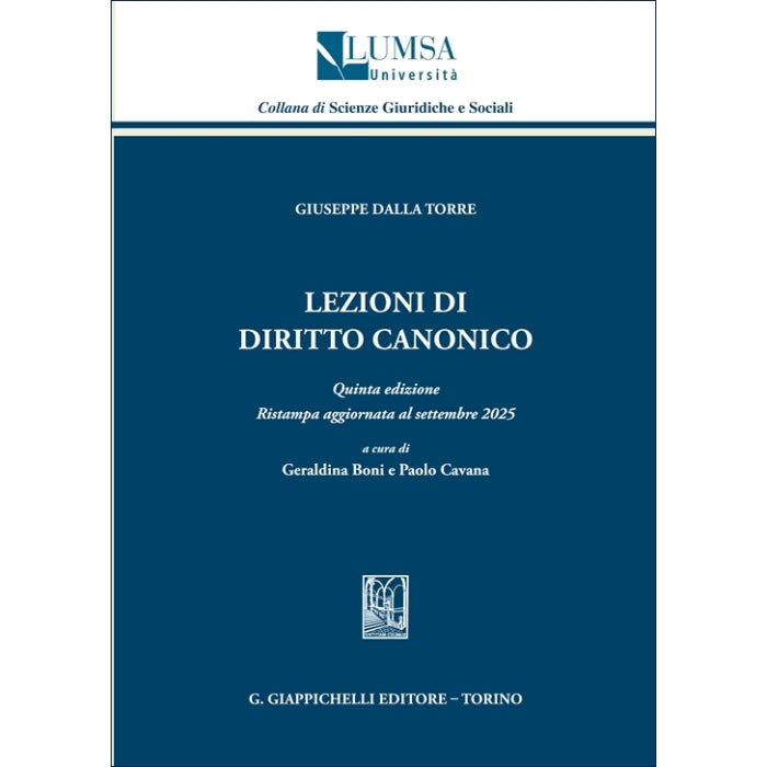Lezioni di diritto canonico - Boni Geraldina, Cavana Paolo