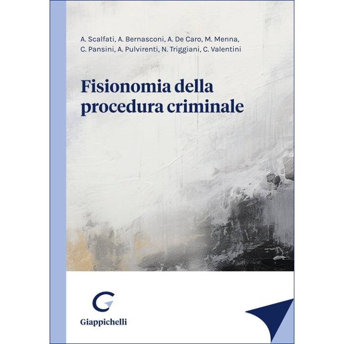 Fisionomia della procedura criminale - Bernasconi Alessandro, De Caro Agostino, Menna Mariano, Pansini Carla, Pulvirenti Marco Gaetano, Scalfati Adolfo, Triggiani Nicola, Valentini Cristiana