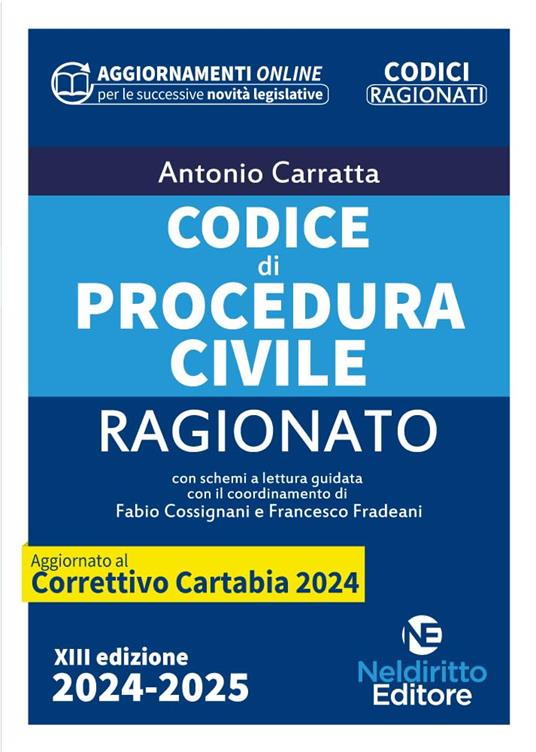 Codice ragionato di procedura civile aggiornato al decreto correttivo Cartabia - CARRATTA