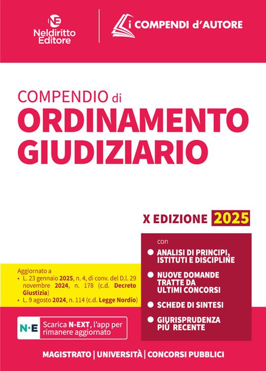 Compendio di ordinamento giudiziario 2025 - Petralia