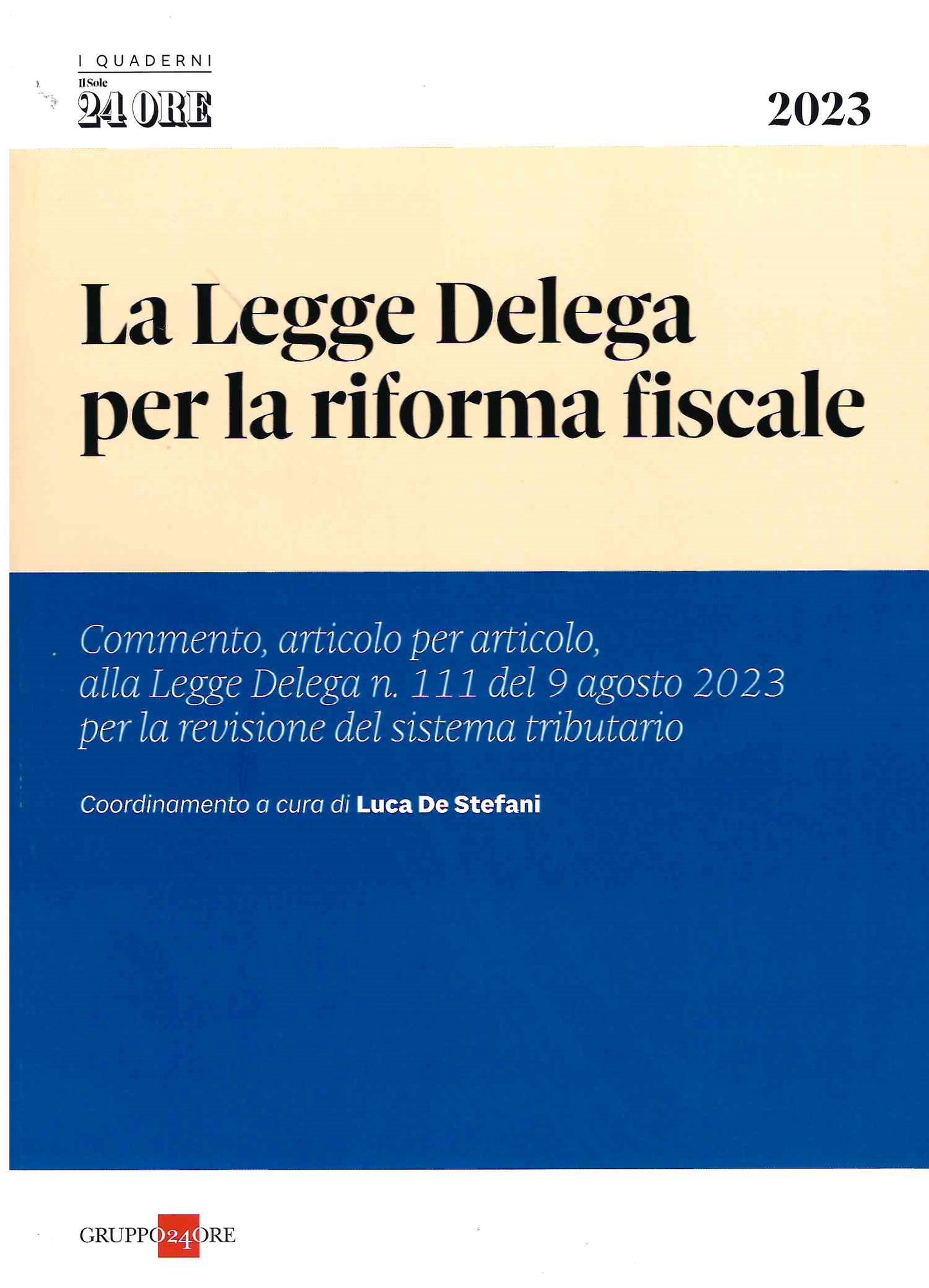 Legge delega riforma fiscale - De Stefani