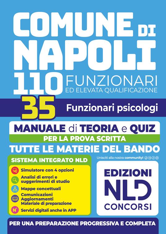 Concorso Comune di Napoli 110 funzionari 35 psicologi. Manuale di teoria