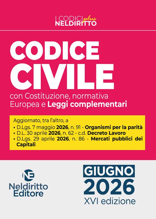 Codice civile normativo plus 2026 - Sara Piancastelli