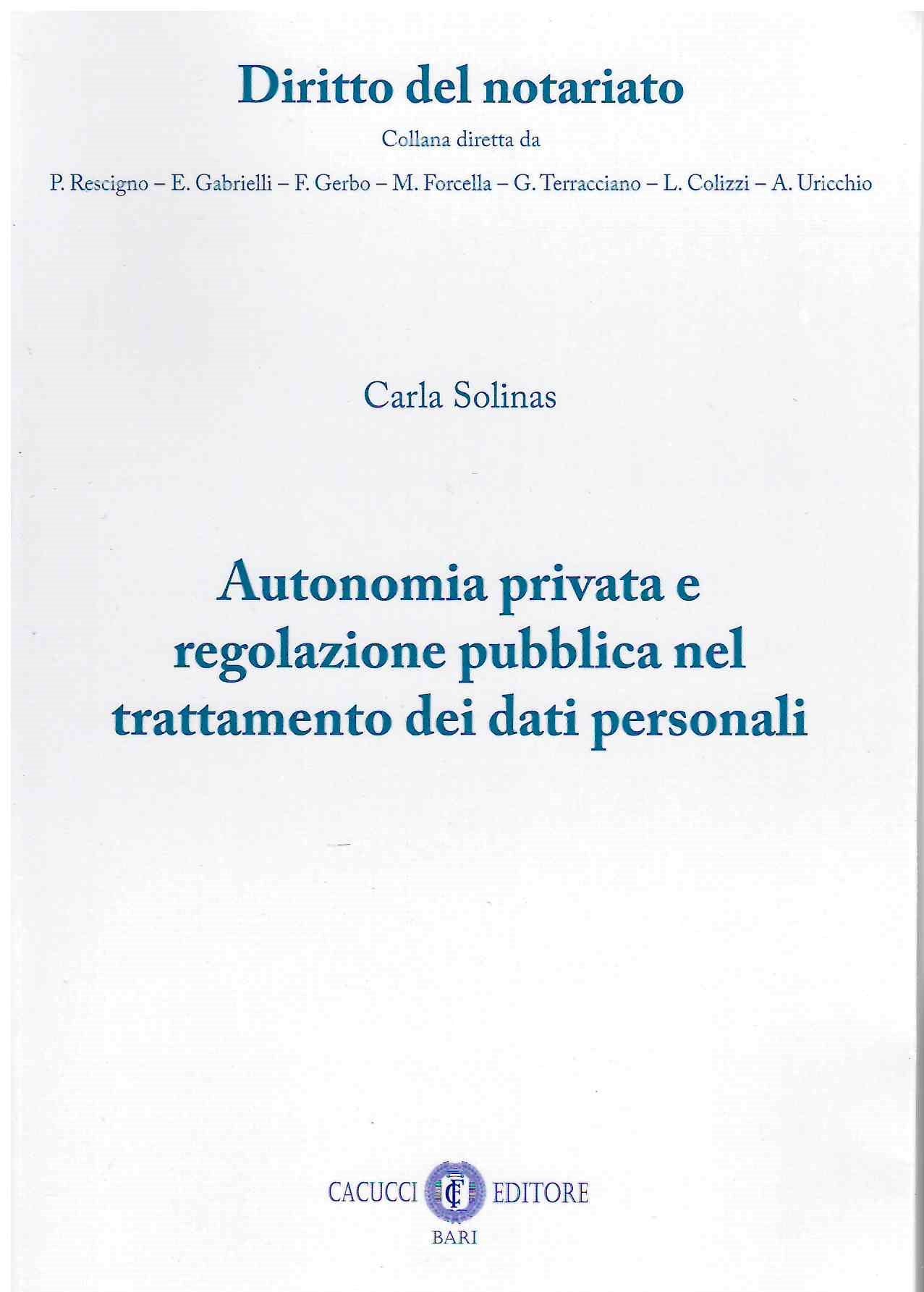 Autonomia e regolazione trattamento dati - Solinas