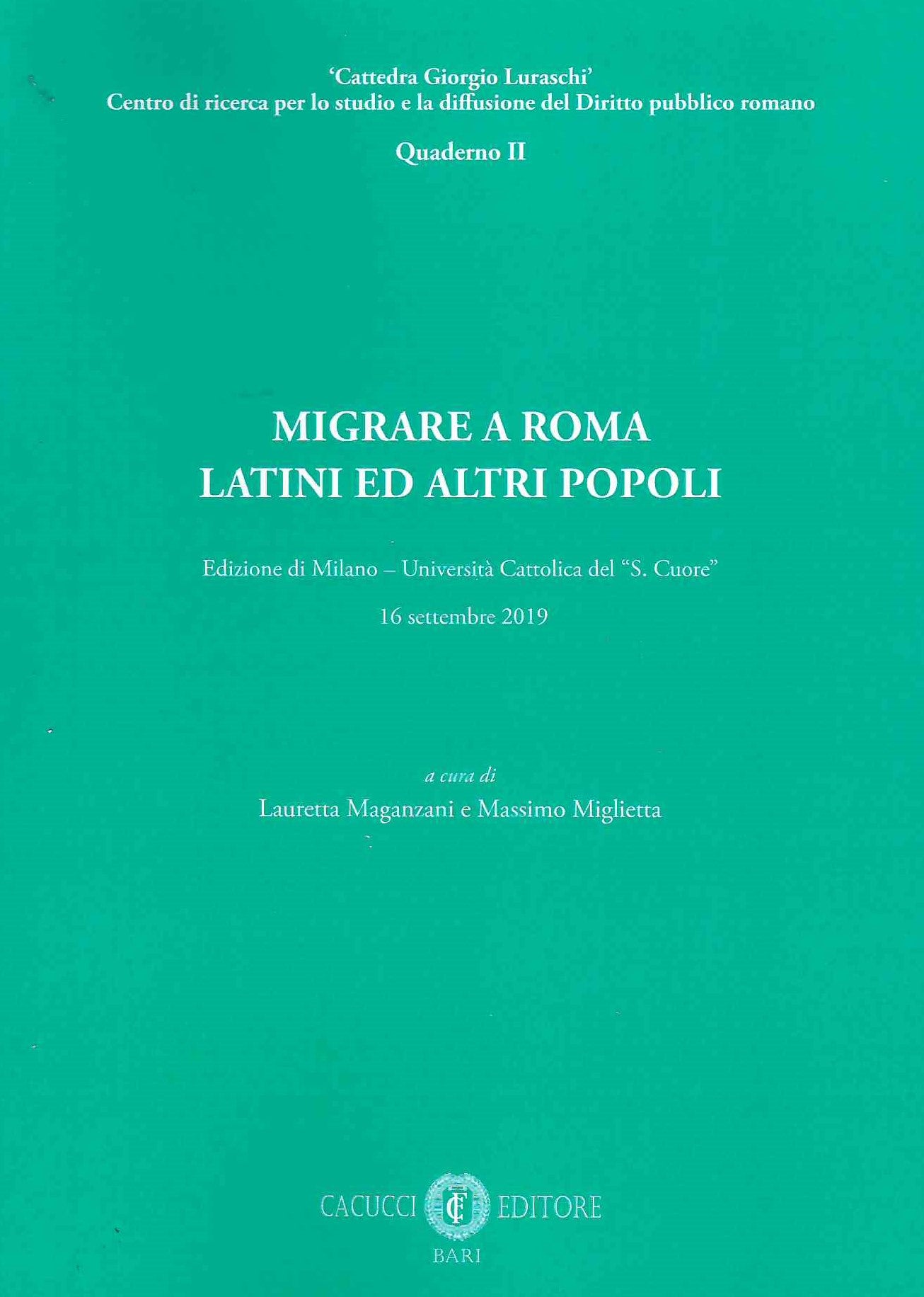 Migrare a roma latini e altri popoli - Maganzani