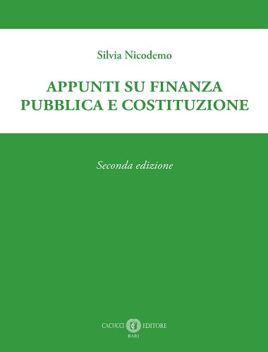 Appunti su finanza pubblica e costit.2ed - Nicodemo