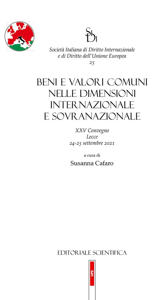 BENI E VALORI COMUNI DIMENSIONI INT.LE - CAFARO