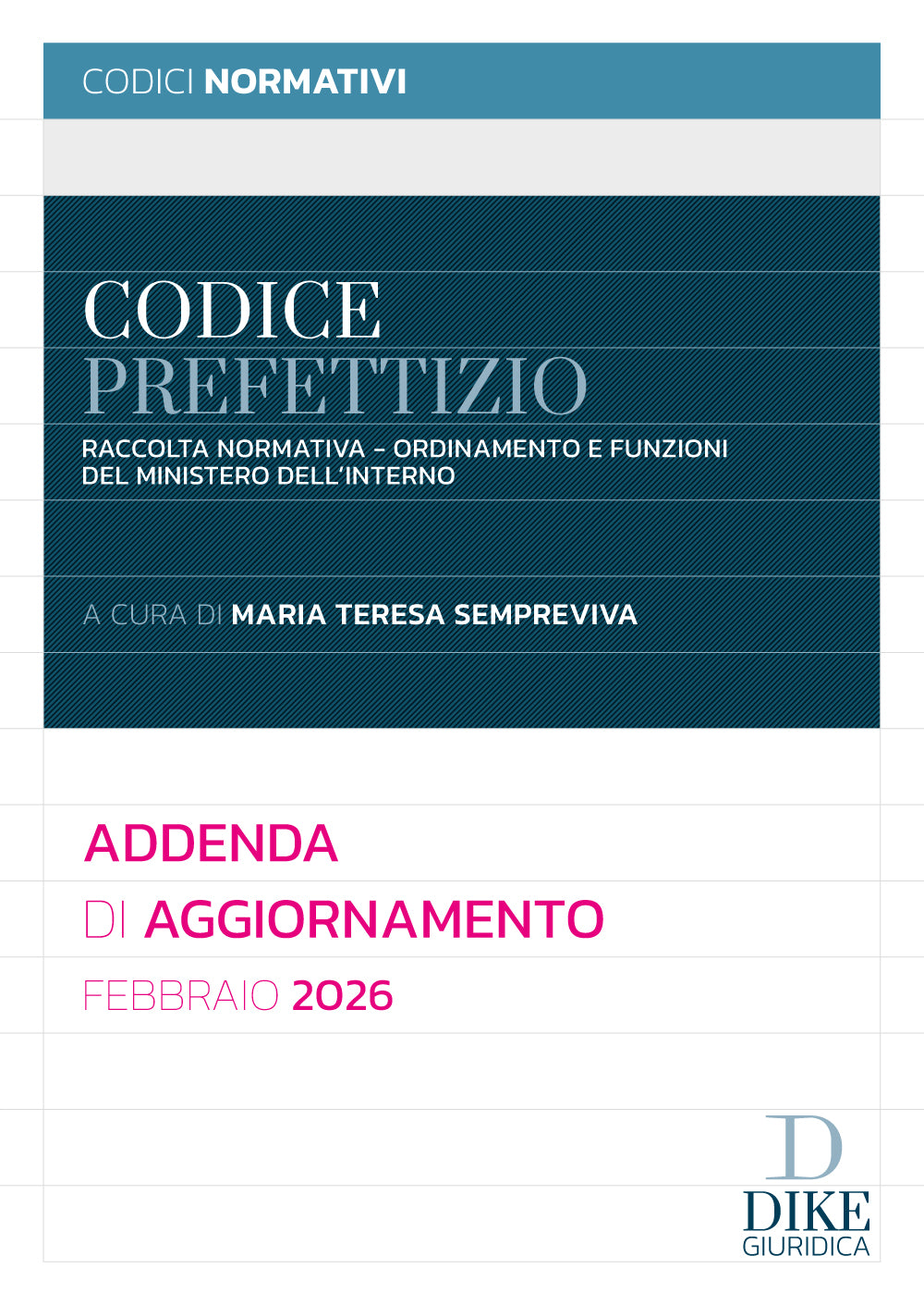 ADDENDA DI AGGIORNAMENTO FEBBRAIO 2026 al Codice Prefettizio (ed. 2023) - Sempreviva (Copia)