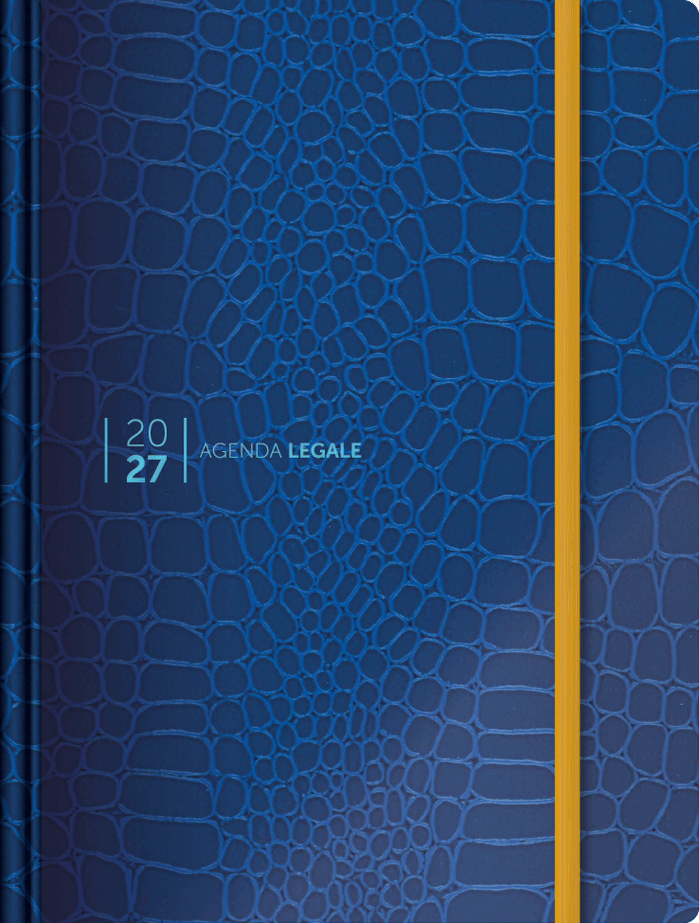 Agenda Legale SIMONE 2027 - Croco Blue (con App Agenda Legale PRO)