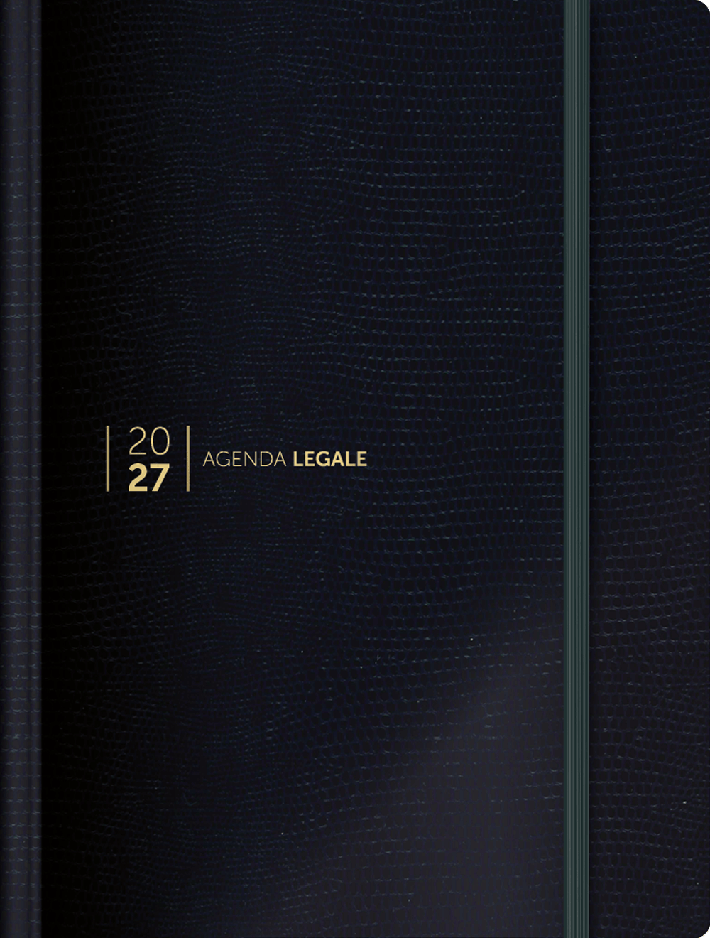 Agenda Legale SIMONE 2027 - Lizard Dark Blu (con App Agenda Legale PRO)