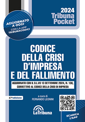 Codice della crisi d'impresa e del fallimento NOVEMBRE 2024 (La Tribuna Pocket) - Leonini