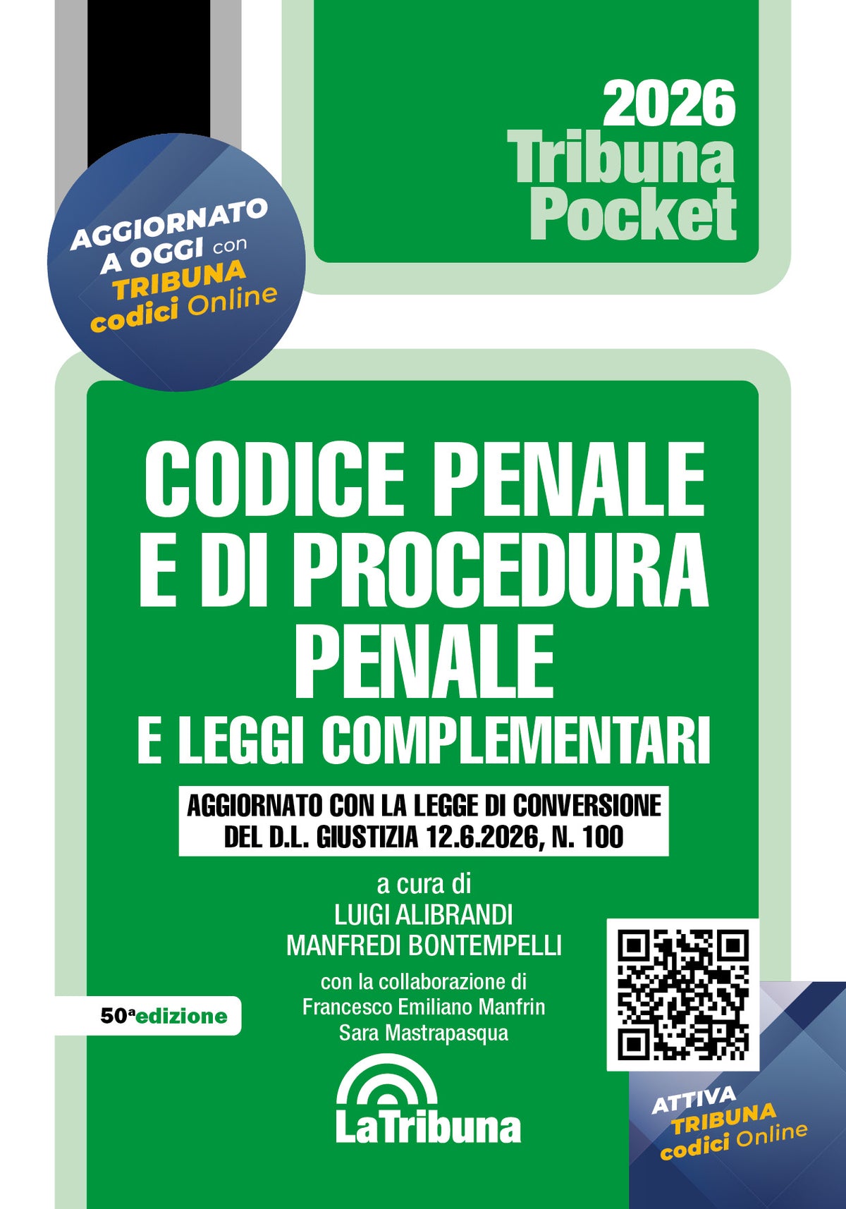 PREORDINE Codice penale e di procedura penale e leggi complementari (pocket) (50°ED.) 2026 - Luigi Alibrandi, Manfredi Bontempelli