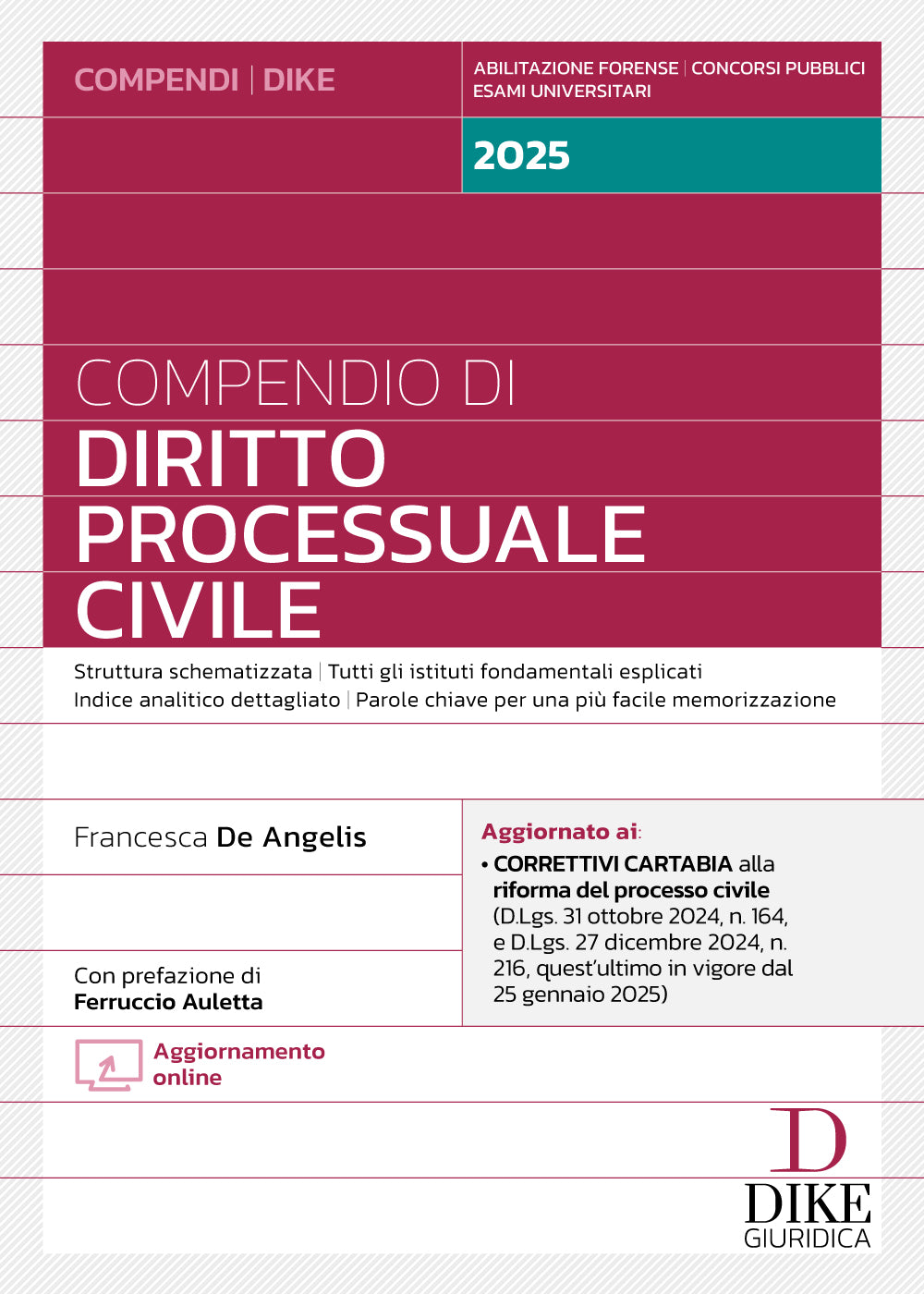 Compendio di Diritto Processuale Civile 2025 - De Angelis