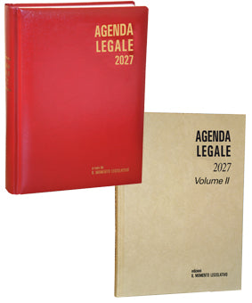 Agenda Legale 2027 MOMENTO LEGISLATIVO – Due Volumi - Rossa