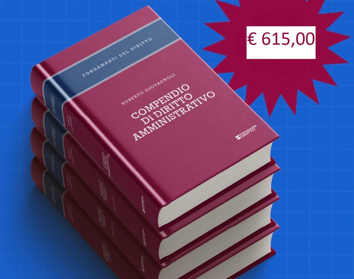 PREVENDITA KIT 4 MANUALI ROBERTO GIOVAGNOLI 2026: Manuale diritto civile, Manuale diritto penale pt. generale e speciale, Manuale diritto amministrativo