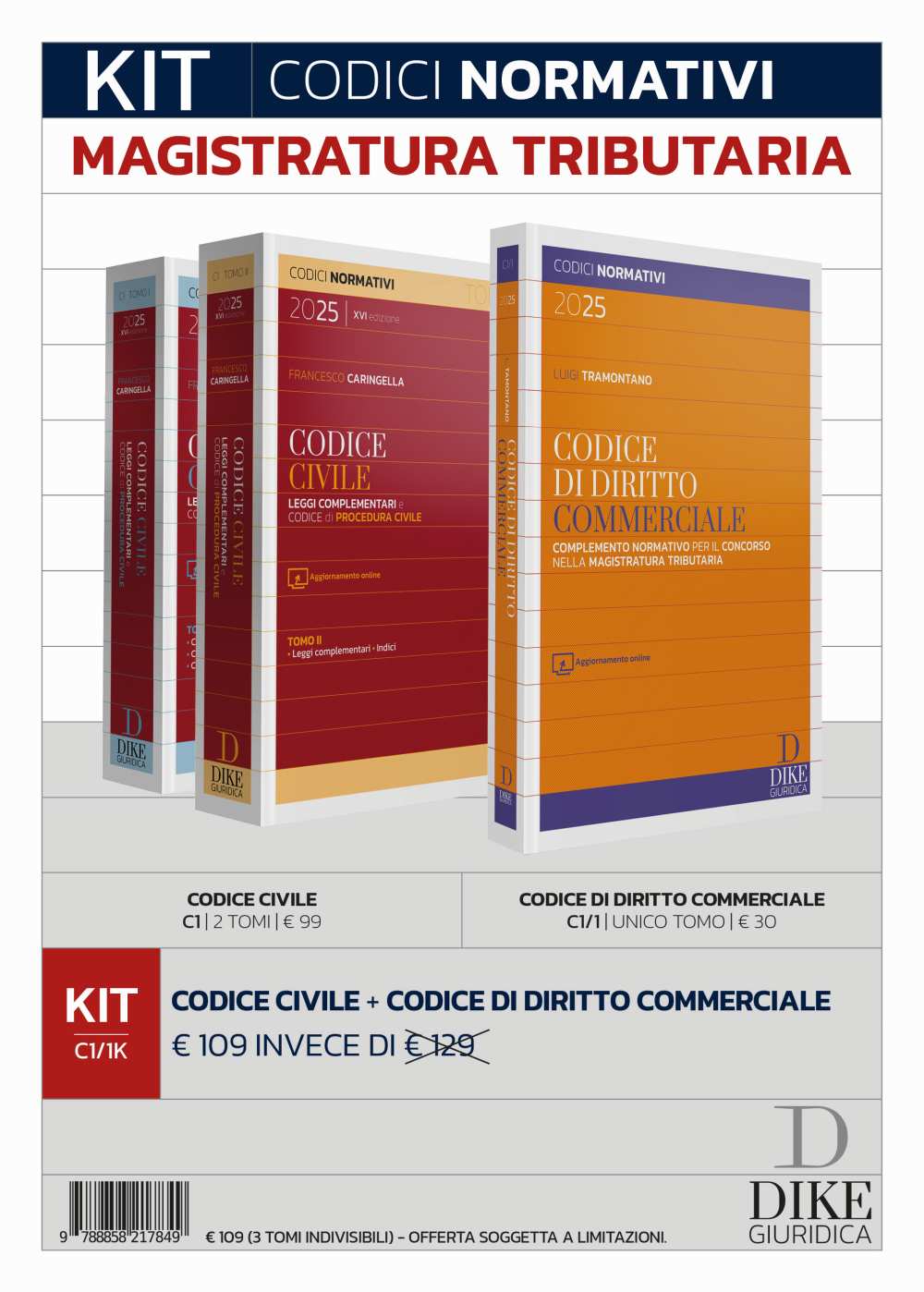KIT Codici Normativi Magistratura Tributaria 2025 - Francesco Caringella, Luigi Tramontano