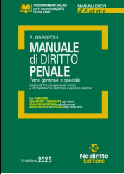 MANUALE BREVE DI DIRITTO PENALE (11°ED.) 2025 - GAROFOLI