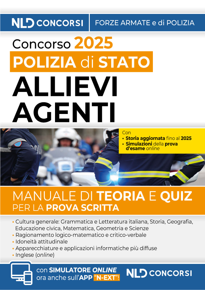 Concorso Allievi Agenti Polizia di Stato. Manuale con Teoria e quiz. 2025